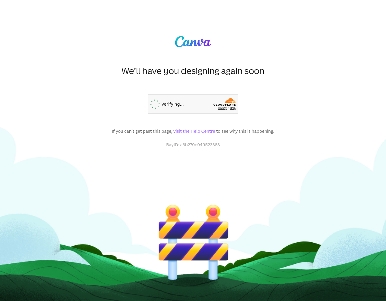Screenshot von Canva